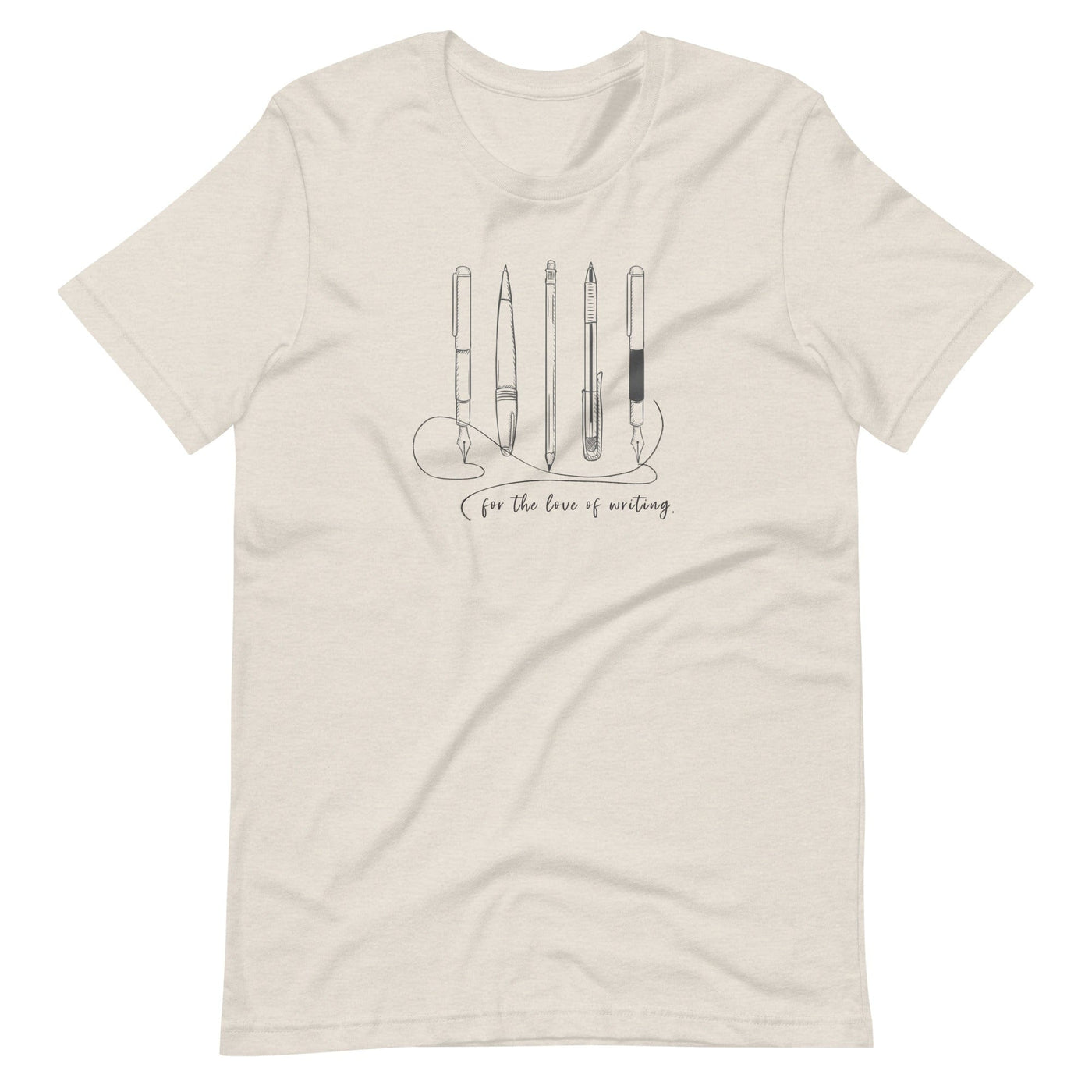Lit Haven Booktique T-Shirt Heather Dust / S For the Love of Writing tee