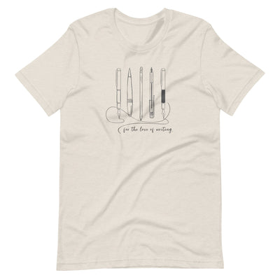 Lit Haven Booktique T-Shirt Heather Dust / S For the Love of Writing tee