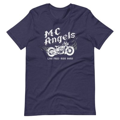 Lit Haven Booktique T-Shirt Heather Midnight Navy / XS MC Angels tee