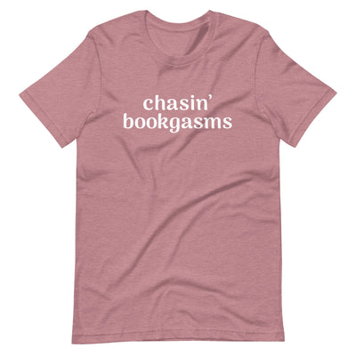 Lit Haven Booktique T-Shirt Heather Orchid / S Chasin' Bookgasms tee