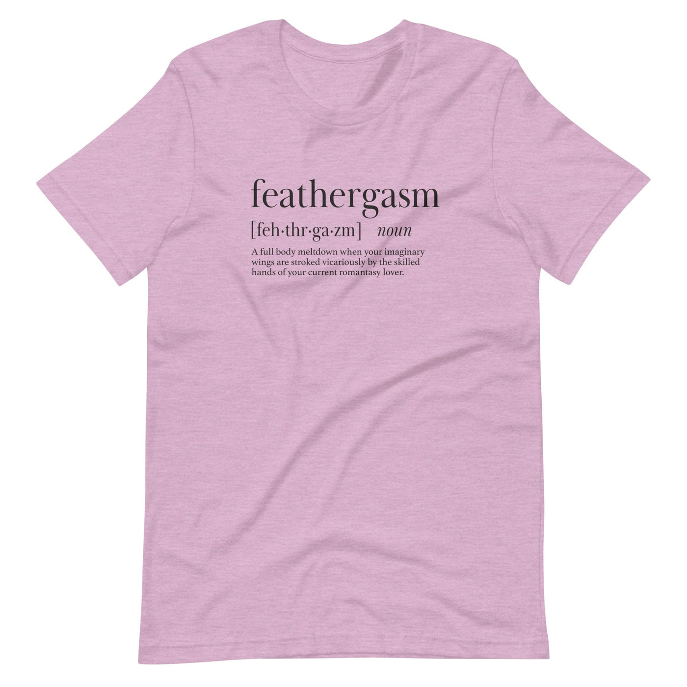 Lit Haven Booktique T-Shirt Heather Prism Lilac / XS Feathergasm tee