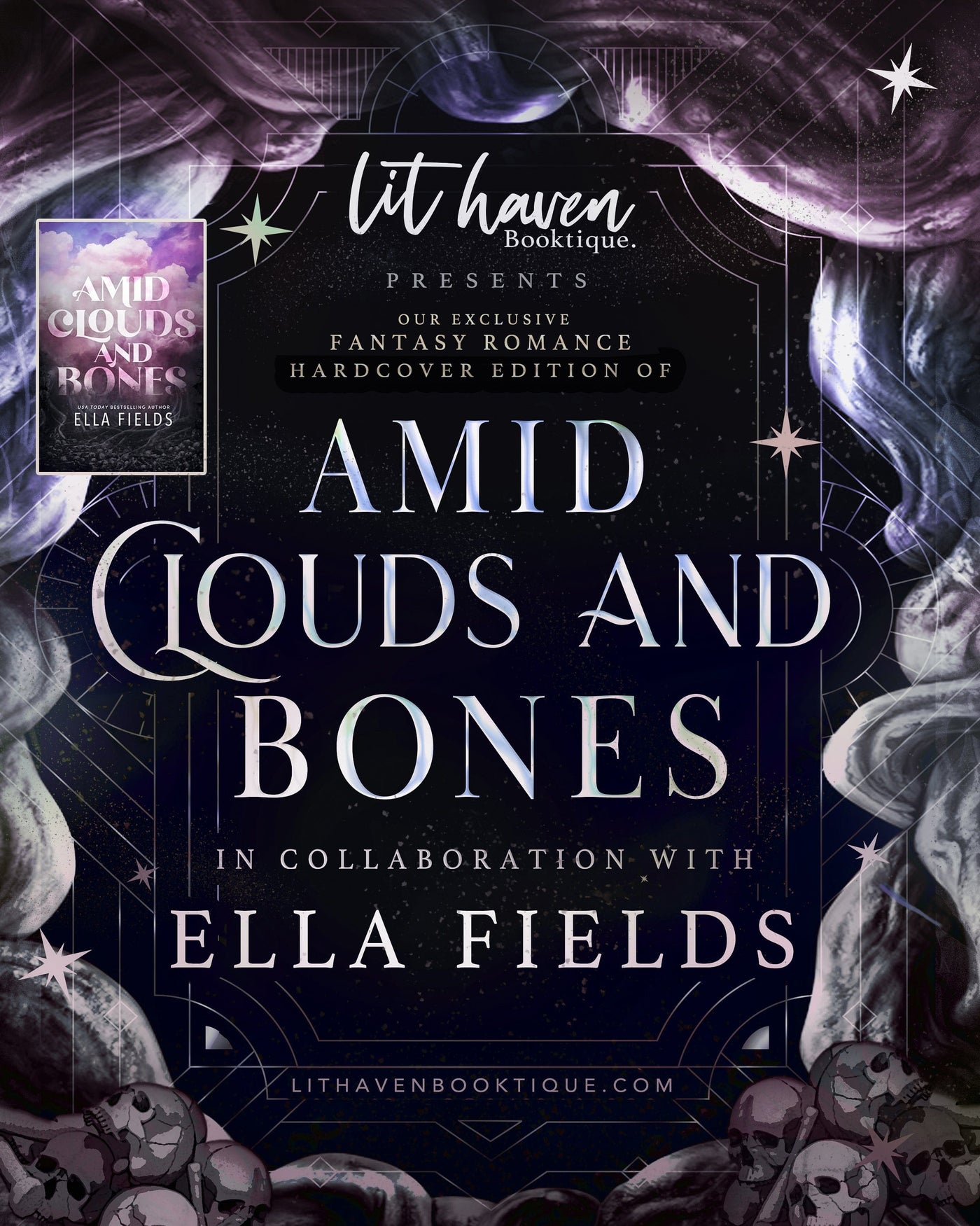 Lit Haven Booktique Book Amid Clouds and Bones Hardcover Edition Preorder