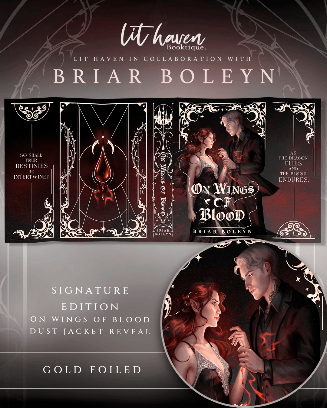 新品 【豪華コレクターズ仕様】Blood Wing Academy シリーズ2冊 On Wings of Blood Signature Edition Preorder – Lit Haven Booktique