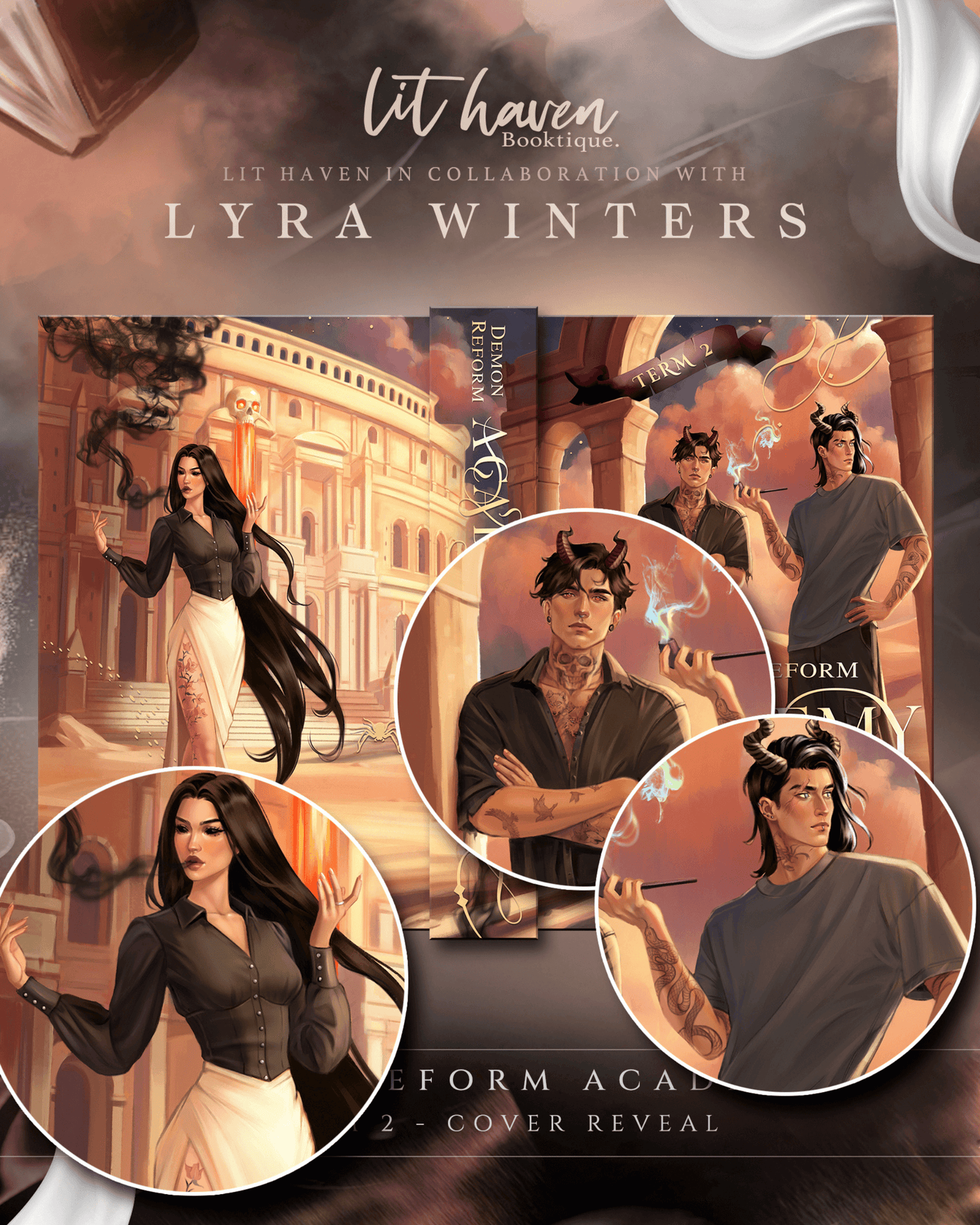 Lit Haven Booktique Book BUNDLE | Demon Reform Academy Term 1 & Term 2 Preorder