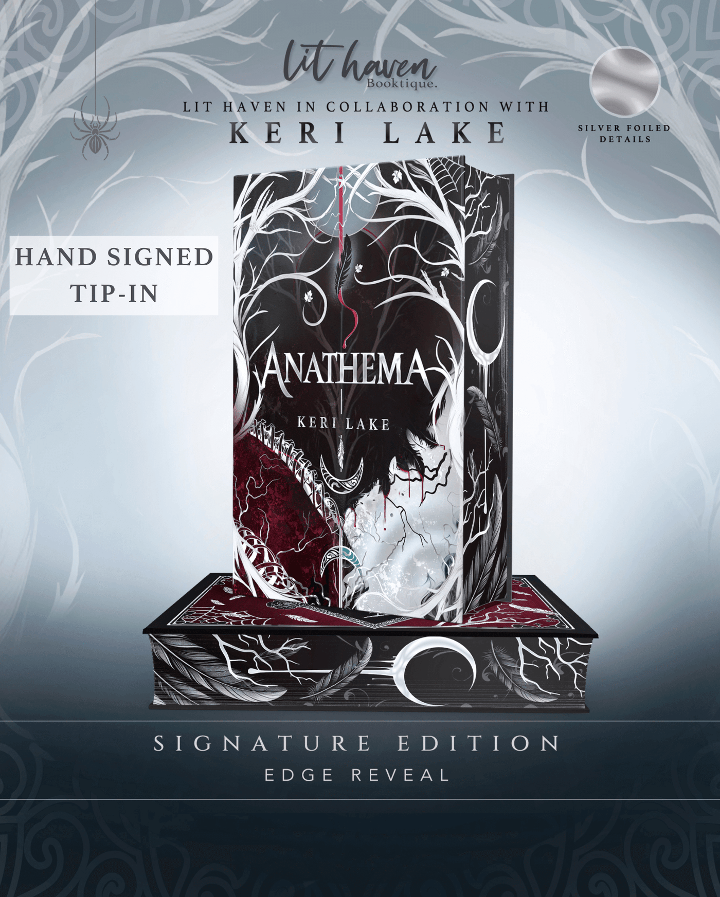 Lit Haven Booktique Book Digitally Printed Edges HAND-SIGNED | Anathema Signature Edition Preorder