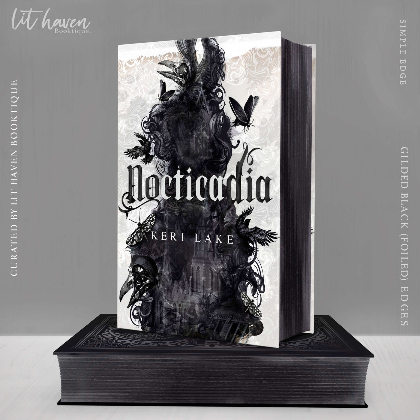 Lit Haven Booktique Book GILDED - Black Foiled Simple Edges Preorder Nocticadia Signature Edition