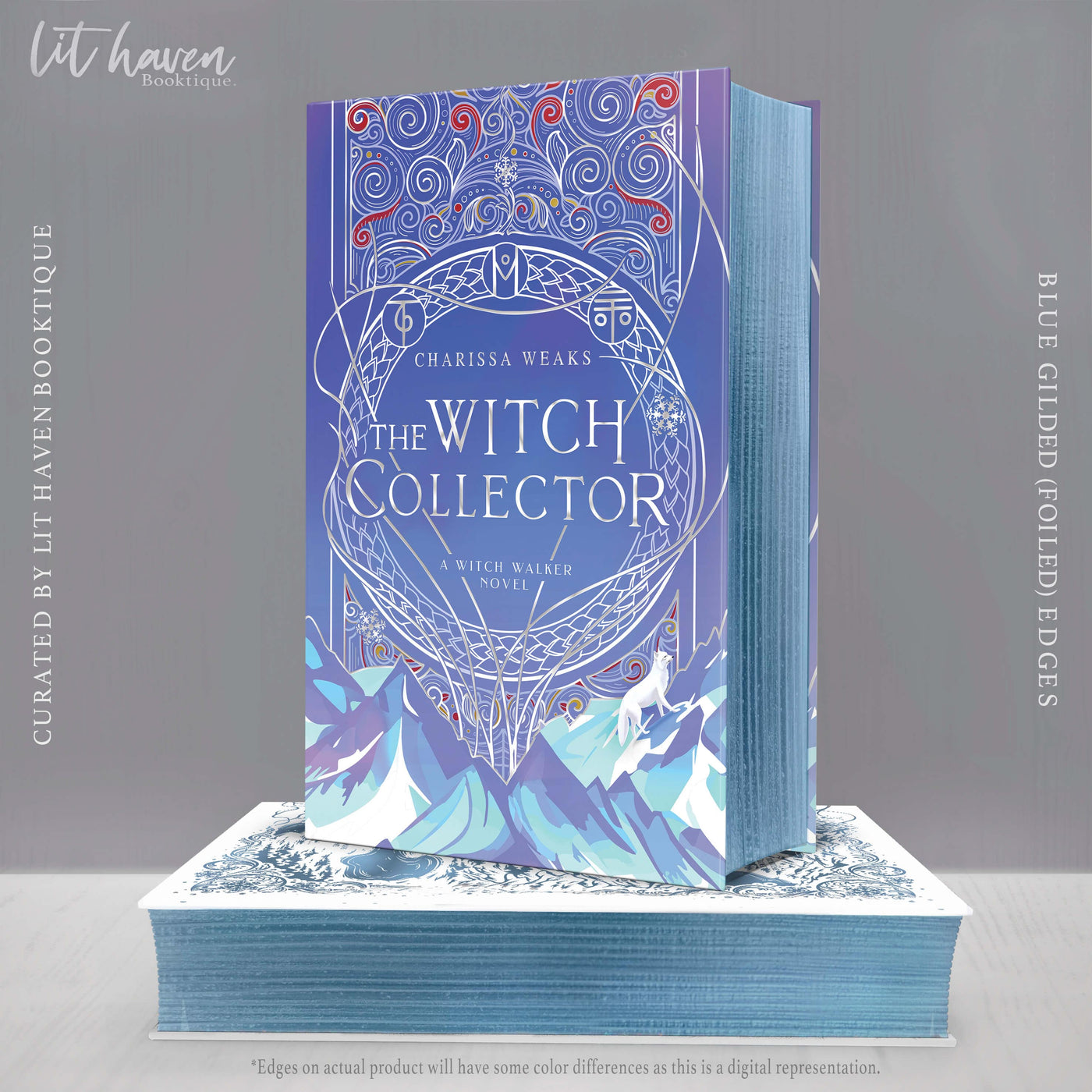 Lit Haven Booktique Book GILDED - Blue Foiled Edges DIGITALLY SIGNED | The Witch Collector Hardcover Preorder