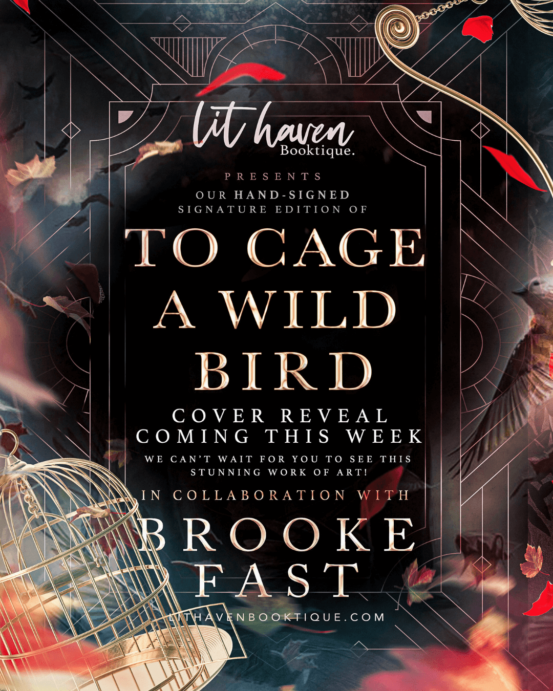 Lit Haven Booktique Book HAND-SIGNED | To Cage a Wild Bird Signature Edition Preorder