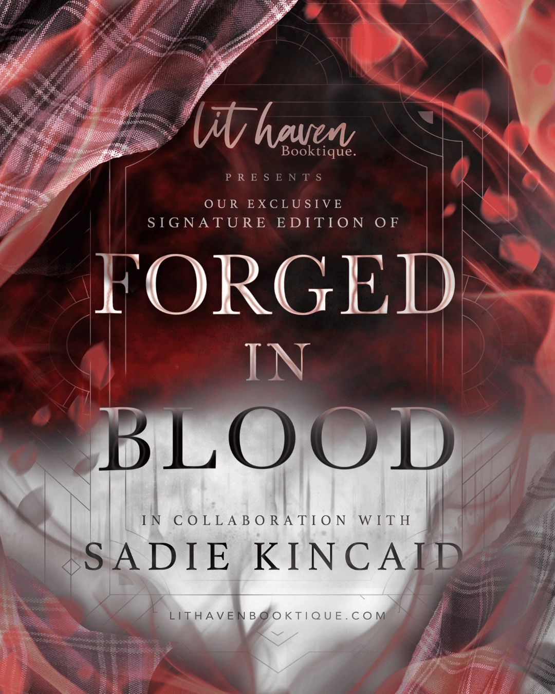 Lit Haven Booktique Book No Edges Forged in Blood Signature Edition Preorder