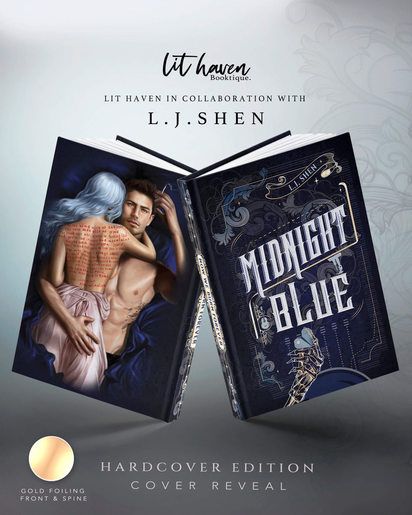 Lit Haven Booktique Book No Edges Midnight Blue Hardcover Edition Preorder