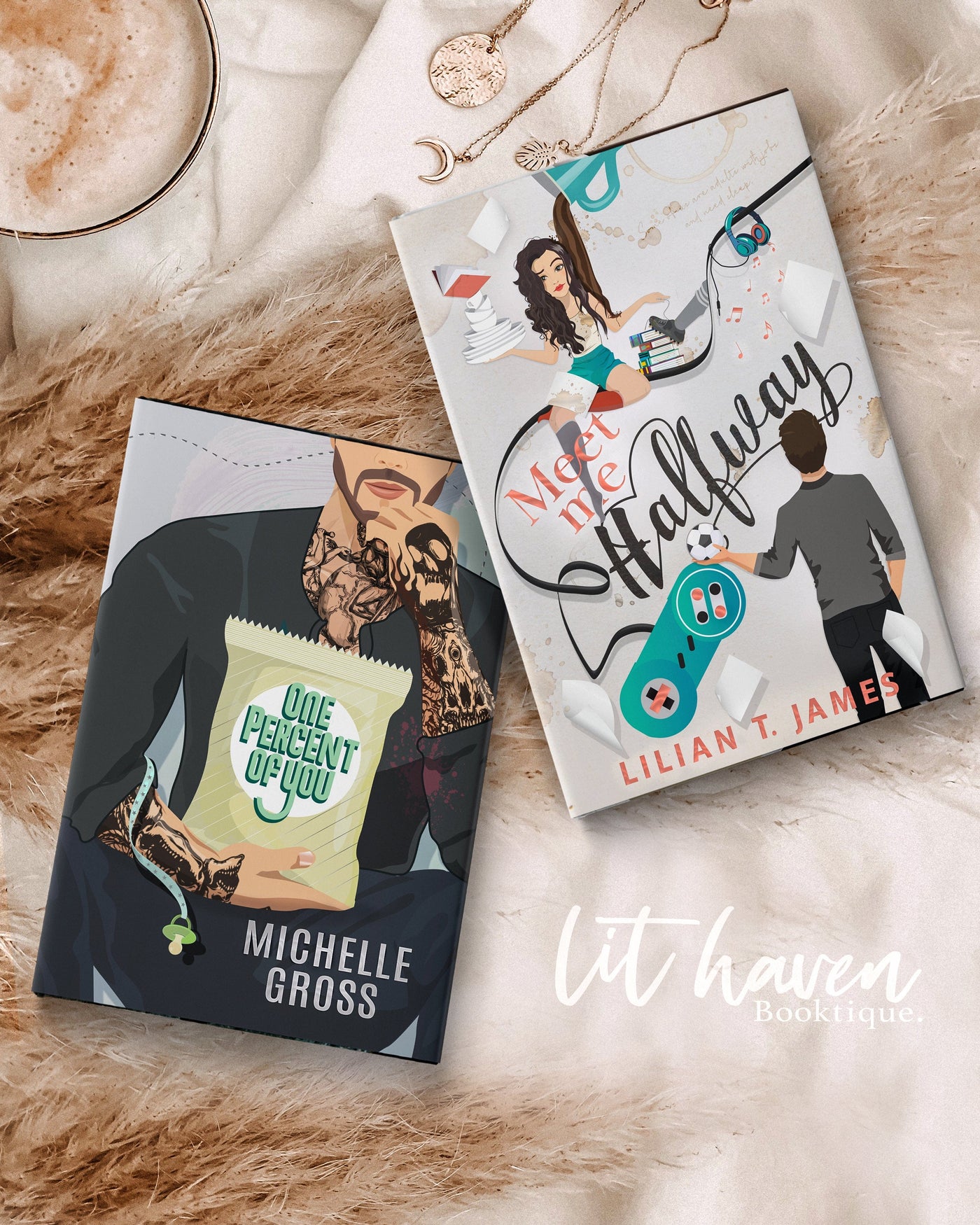 Lit Haven Booktique Book One Percent of You + Meet Me Halfway Bundle Upgrade / No Sprayed Edges Individual Waitlist | One Percent of You Signature Edition