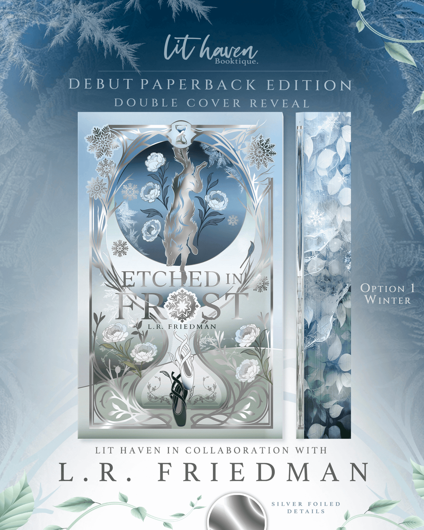 Lit Haven Booktique Book PAPERBACK | WINTER VERSION, Etched in Frost