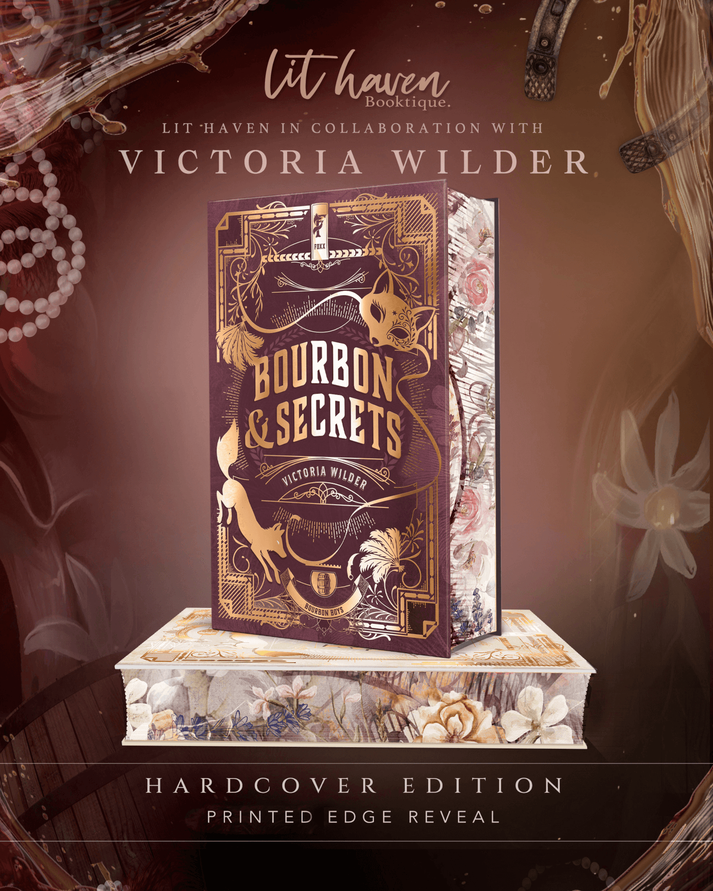 Lit Haven Booktique Book Printed Edges HAND-SIGNED | Bourbon & Proof Collector's Edition Preorder