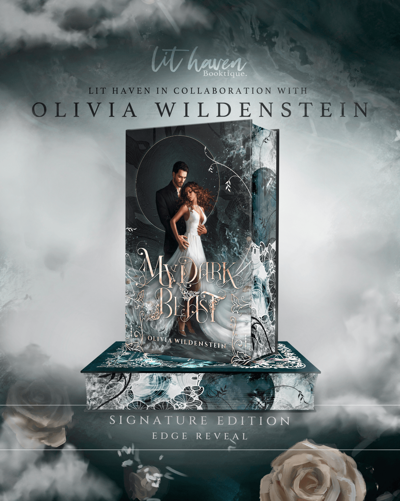 Lit Haven Booktique Book Printed Edges HAND-SIGNED | My Dark Beast Signature Edition Preorder