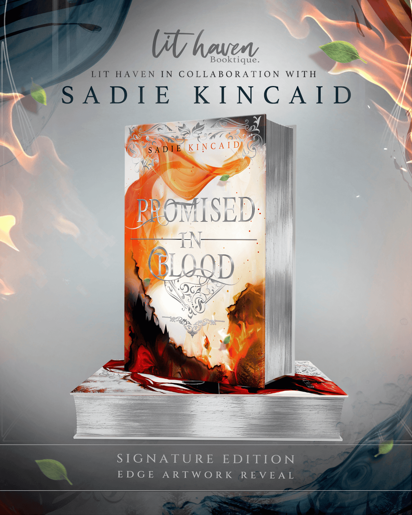 Lit Haven Booktique Book Silver + Silver Gilded (foiled) Edges BUNDLE | Broken Bloodlines 2&3 Preorder