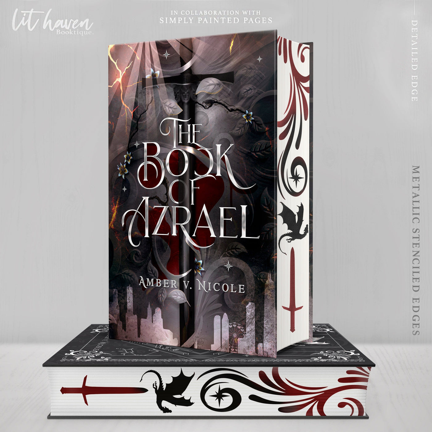 Lit Haven Booktique Book The Book of Azrael Hardcover Edition / HAND-SPRAYED - Detailed Edges PREORDER The Book of Azrael