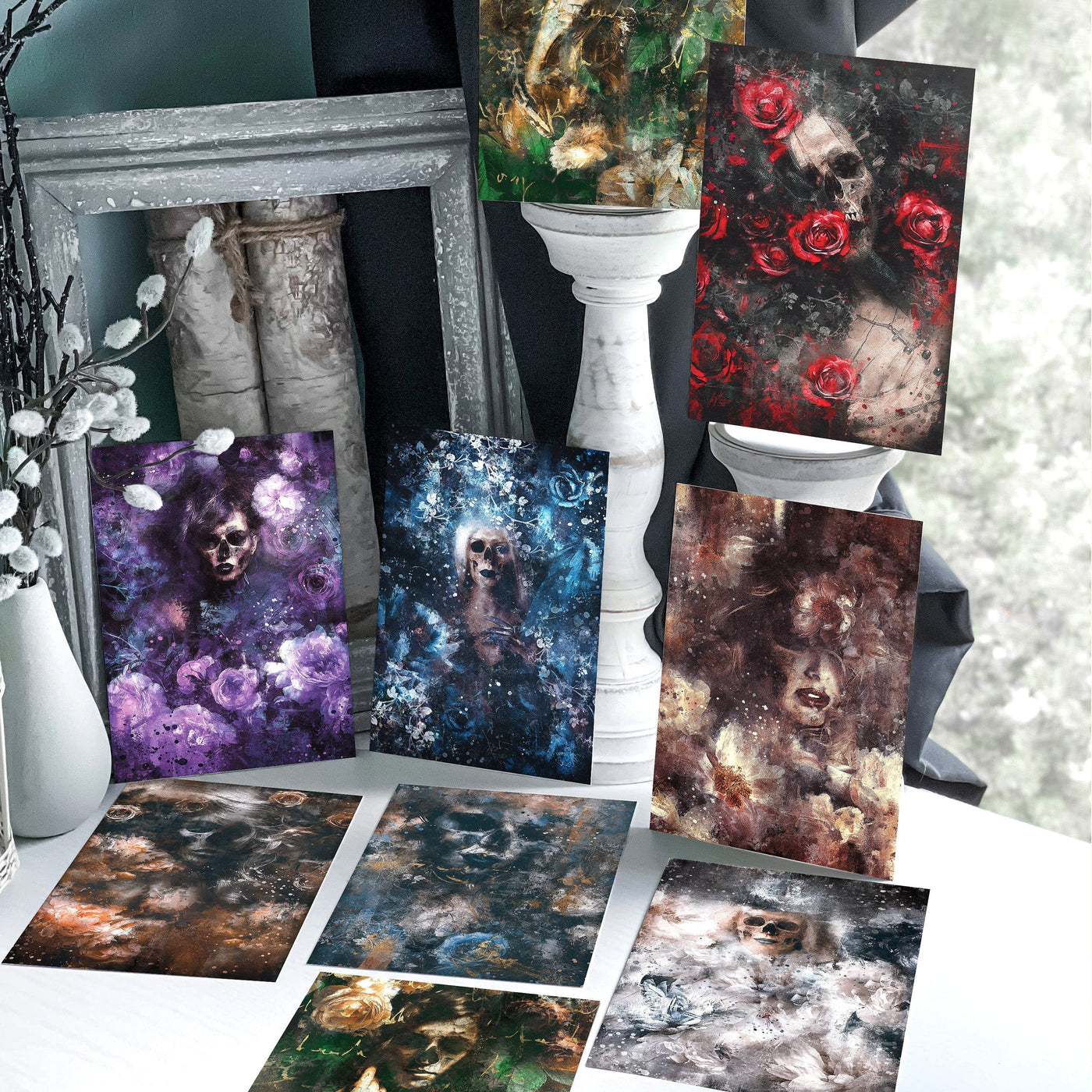 Lit Haven Booktique Daunted Hearts Full Art Print Collection