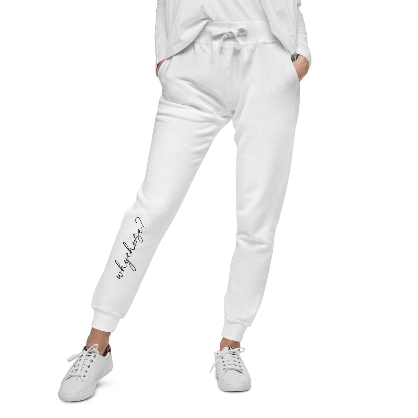 Lit Haven Booktique Sweatpants White / XS Why Choose? Fleece lined sweatpants