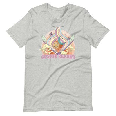 Lit Haven Booktique T-Shirt Athletic Heather / XS Cosmic Reader tee