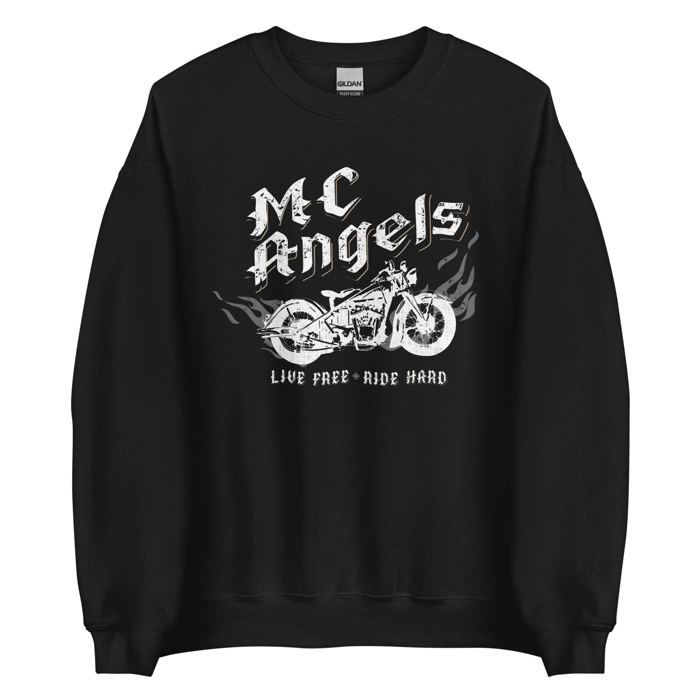 Lit Haven Booktique T-Shirt Black / S MC Angels crewneck sweatshirt