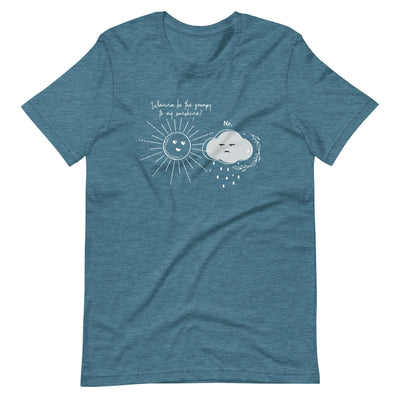 Lit Haven Booktique T-Shirt Heather Deep Teal / S Grumpy Cloud tee