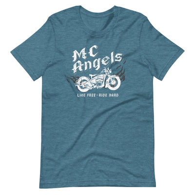 Lit Haven Booktique T-Shirt Heather Deep Teal / S MC Angels tee