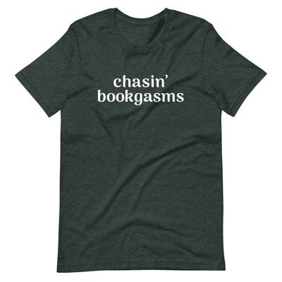 Lit Haven Booktique T-Shirt Heather Forest / S Chasin' Bookgasms tee