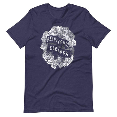 Lit Haven Booktique T-Shirt Heather Midnight Navy / XS Beautiful Escapes tee