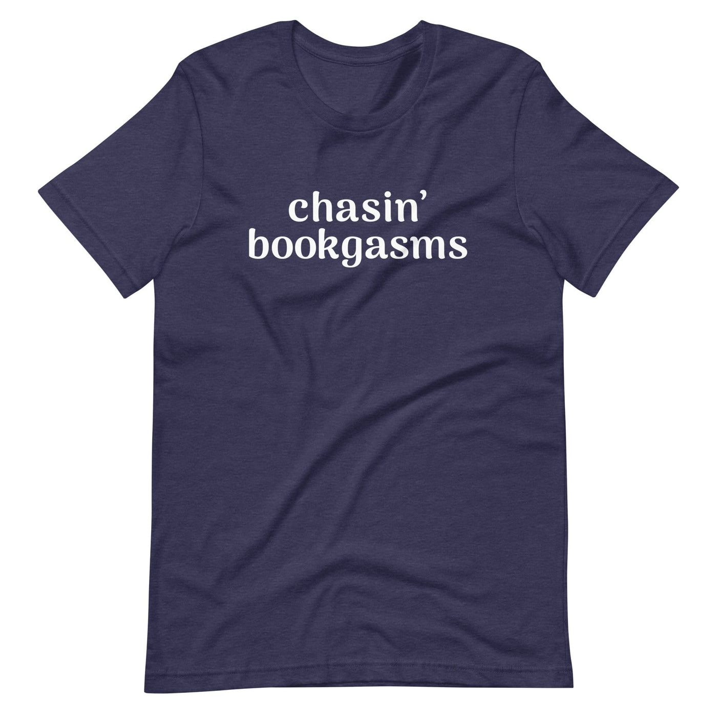 Lit Haven Booktique T-Shirt Heather Midnight Navy / XS Chasin' Bookgasms tee