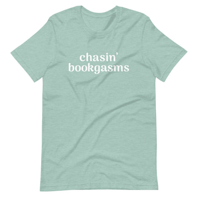 Lit Haven Booktique T-Shirt Heather Prism Dusty Blue / XS Chasin' Bookgasms tee