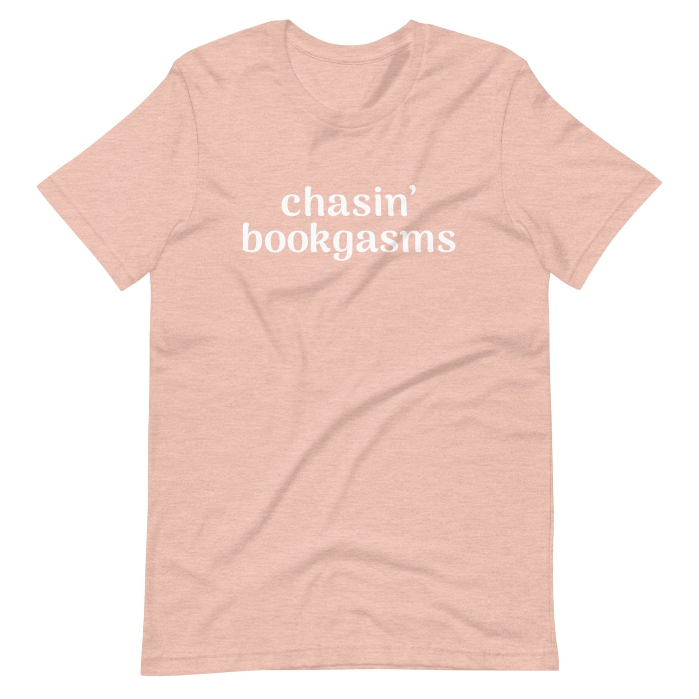 Lit Haven Booktique T-Shirt Heather Prism Peach / XS Chasin' Bookgasms tee