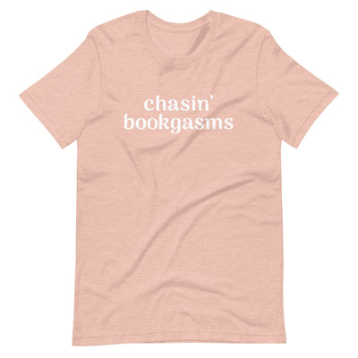 Lit Haven Booktique T-Shirt Heather Prism Peach / XS Chasin' Bookgasms tee