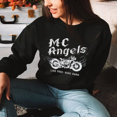 Lit Haven Booktique T-Shirt MC Angels crewneck sweatshirt