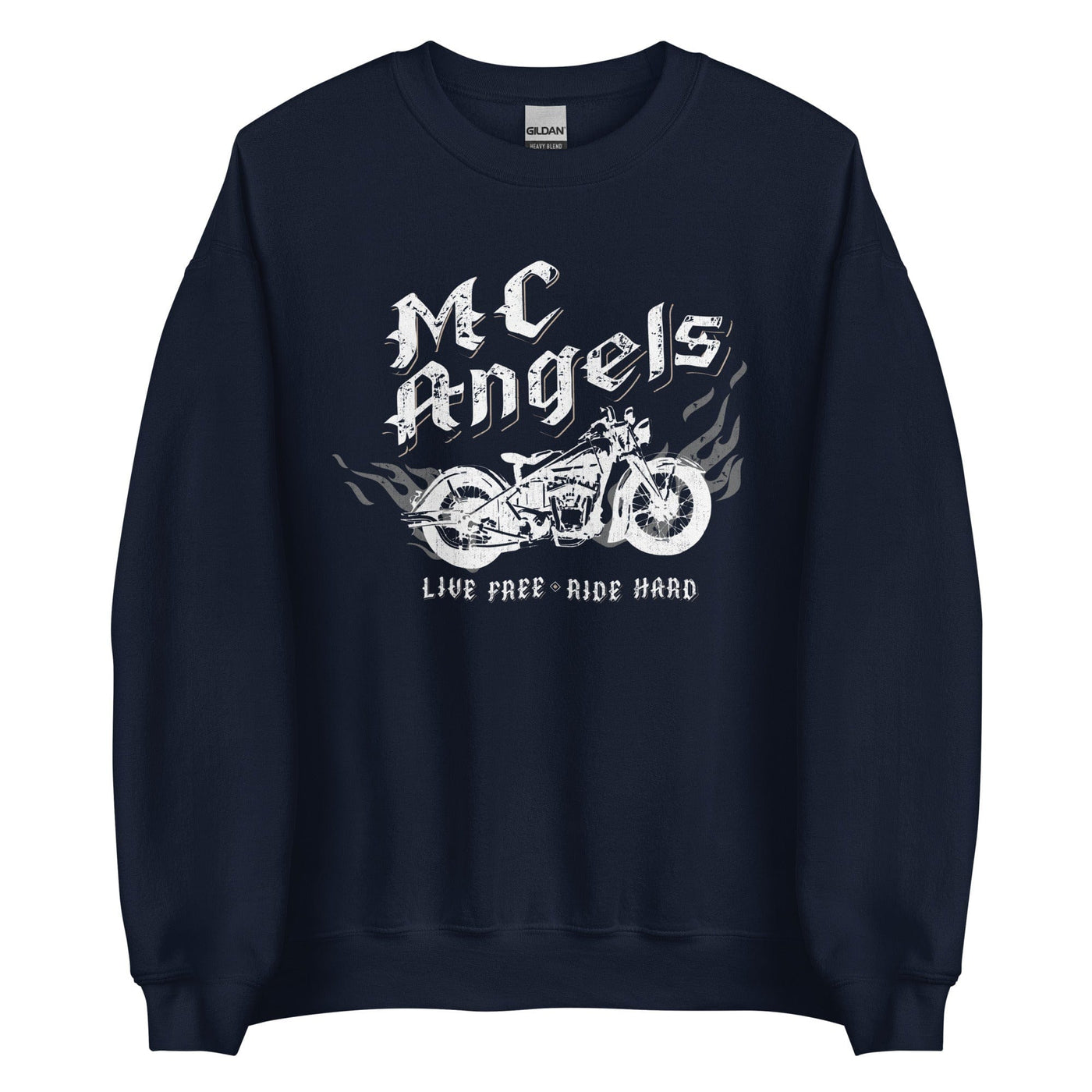 Lit Haven Booktique T-Shirt Navy / S MC Angels crewneck sweatshirt